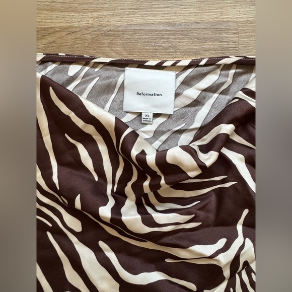 🍂NWT Reformation Pike Satin Mini Dress - Picture 7 of 11